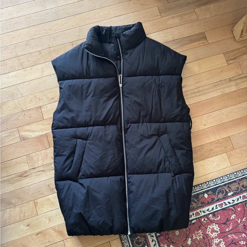 MNG Black Puffer Vest